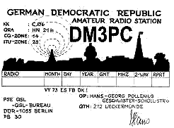 QSL Karte DM3PC Ueckermünde